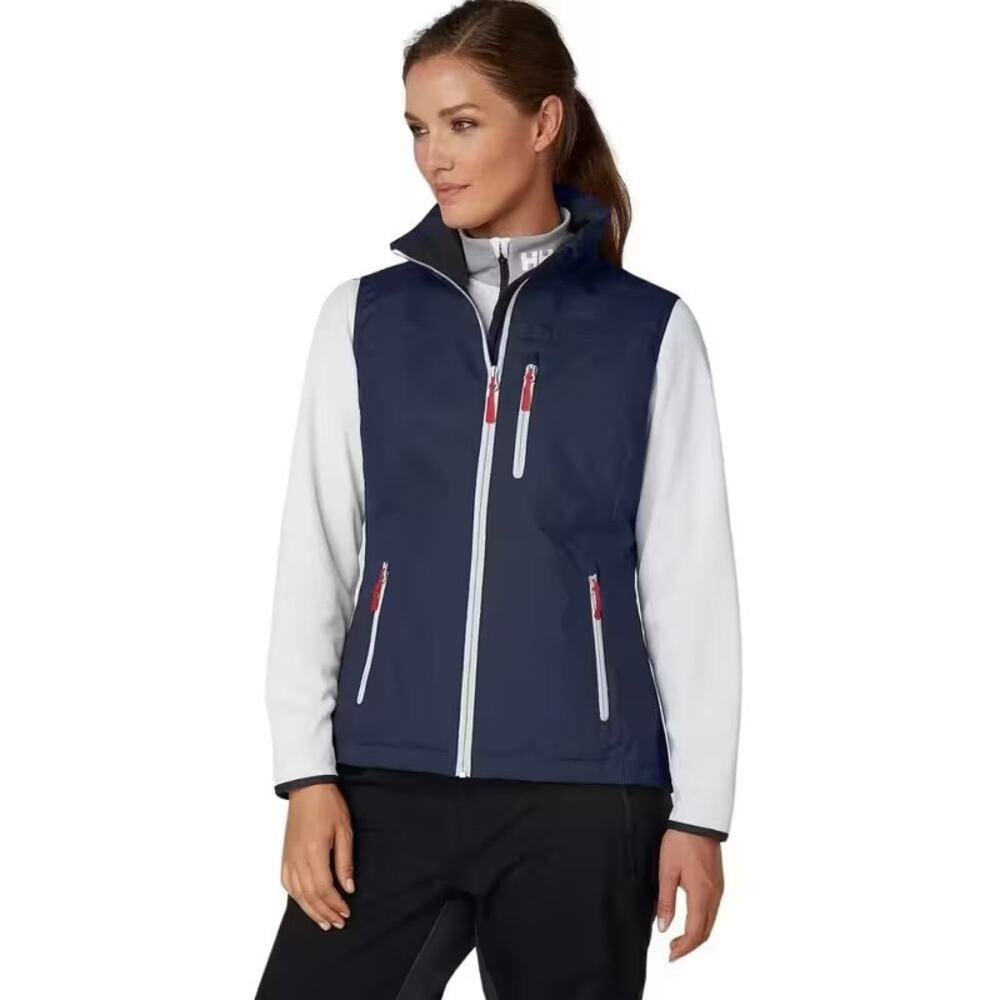Helly Hansen Women's XL Navy Crew Sailing Full Zip Vest Gorpcore Outdoor L8-1
